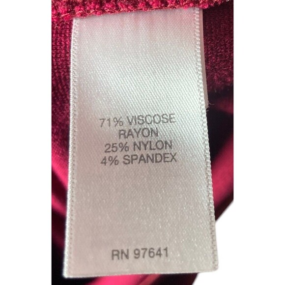 J Jill Maxi Dress Women's Size Large Pink Long Sleeve Round Neck Ponte - Picture 4 of 5